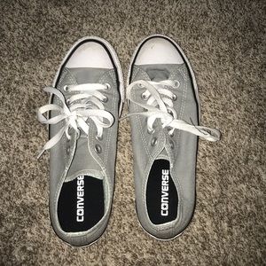 Size 7 1/2 grey converse